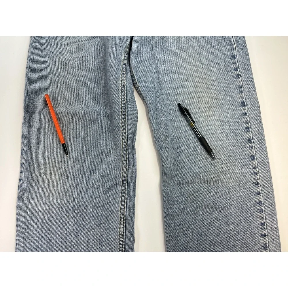 Levis 505 Jeans Mens 32x30 Blue Regular Fit Straight Y2K Vintage Light Wash